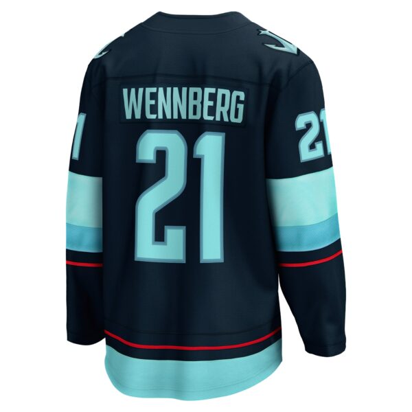 Men’s Seattle Kraken Alexander Wennberg Fanatics Branded Navy Home Breakaway Player Jersey