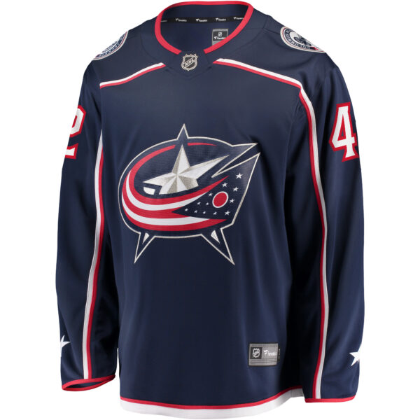 Men’s Columbus Blue Jackets Alexandre Texier Fanatics Branded Navy Home Breakaway Player Jersey