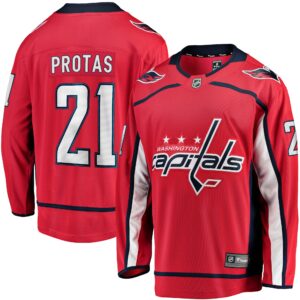 Men's Washington Capitals Aliaksei Protas Fanatics Branded Red Home Breakaway Jersey