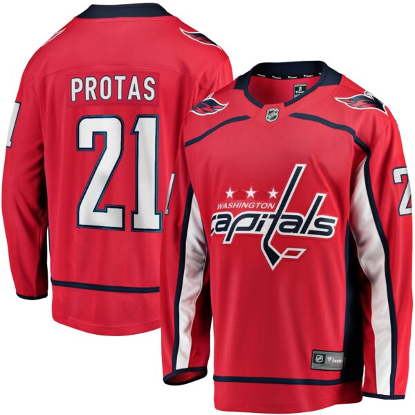 Men’s Washington Capitals Aliaksei Protas Fanatics Branded Red Home Breakaway Jersey