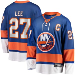 Men's New York Islanders Anders Lee Fanatics Branded Royal Home Captain Patch Breakaway Player Jersey