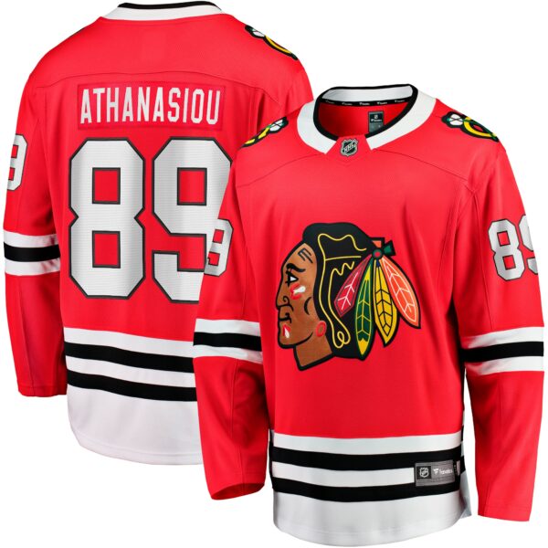 Men’s Chicago Blackhawks Andreas Athanasiou Fanatics Branded Red Home Breakaway Jersey