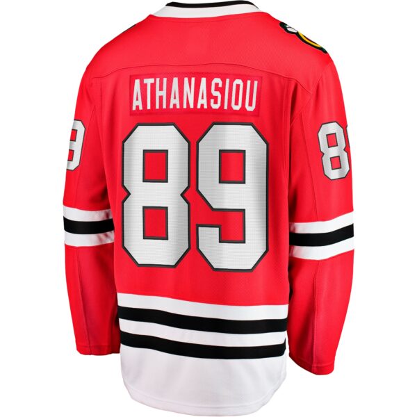 Men’s Chicago Blackhawks Andreas Athanasiou Fanatics Branded Red Home Breakaway Jersey