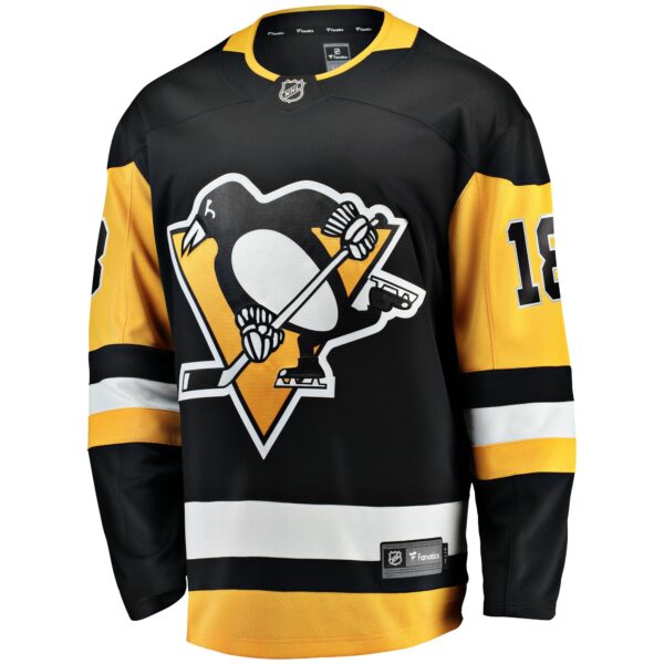 Men’s Pittsburgh Penguins Andreas Johnsson Fanatics Branded Black Home Breakaway Jersey