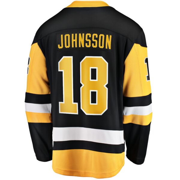 Men’s Pittsburgh Penguins Andreas Johnsson Fanatics Branded Black Home Breakaway Jersey