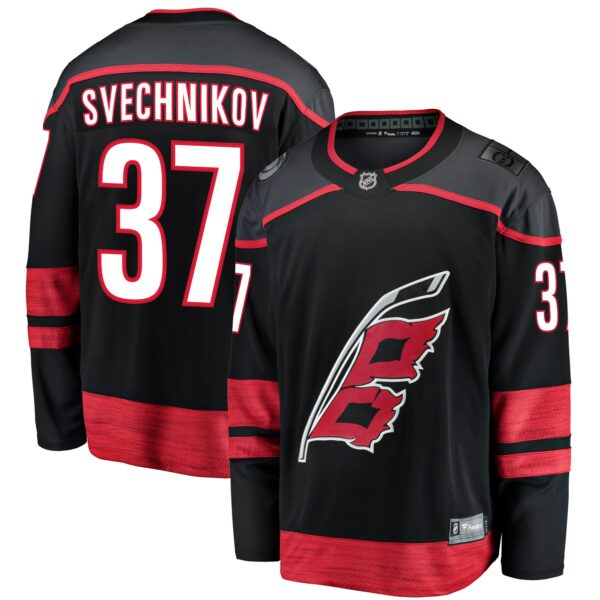 Men’s Carolina Hurricanes Andrei Svechnikov Fanatics Branded Black Home Premier Breakaway Player Jersey