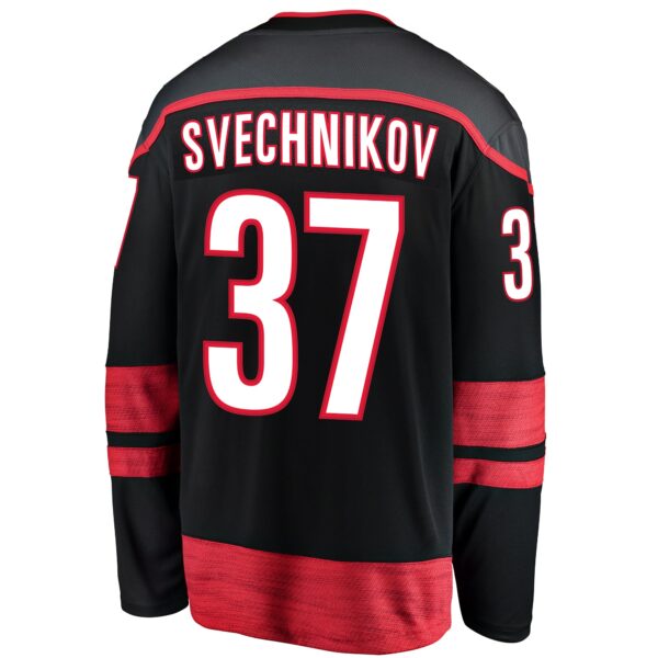 Men’s Carolina Hurricanes Andrei Svechnikov Fanatics Branded Black Home Premier Breakaway Player Jersey