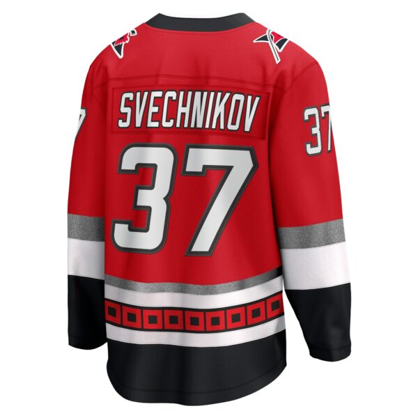 Men’s Carolina Hurricanes Andrei Svechnikov Fanatics Branded Red 25th Anniversary Premier Breakaway Player Jersey