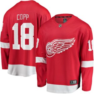 Men's Detroit Red Wings Andrew Copp Fanatics Branded Red Home Breakaway Player Jersey