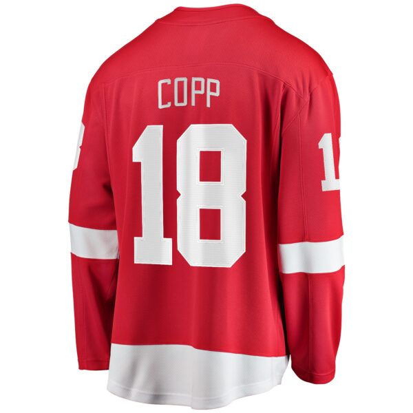 Men’s Detroit Red Wings Andrew Copp Fanatics Branded Red Home Breakaway Player Jersey