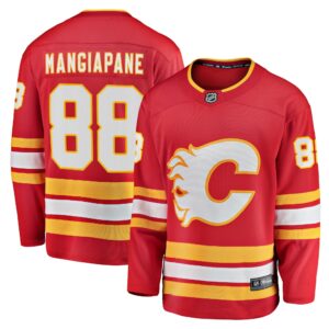 Men's Calgary Flames Andrew Mangiapane Fanatics Branded Red Home Breakaway Player Jersey