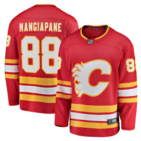 Men’s Calgary Flames Andrew Mangiapane Fanatics Branded Red Home Breakaway Player Jersey