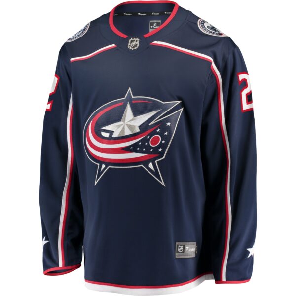 Men’s Columbus Blue Jackets Andrew Peeke Fanatics Branded Navy Home Breakaway Player Jersey