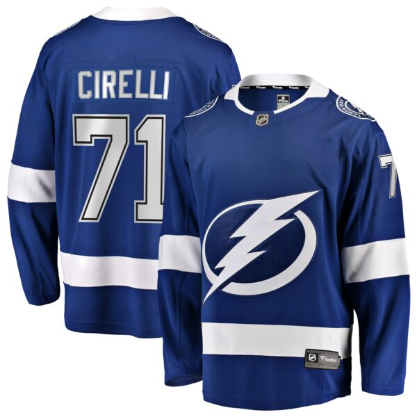 Men’s Tampa Bay Lightning Anthony Cirelli Fanatics Branded Blue Home Breakaway Player Jersey