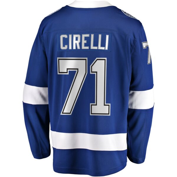 Men’s Tampa Bay Lightning Anthony Cirelli Fanatics Branded Blue Home Breakaway Player Jersey