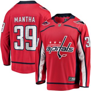 Men's Washington Capitals Anthony Mantha Fanatics Branded Red Home Breakaway Replica Jersey