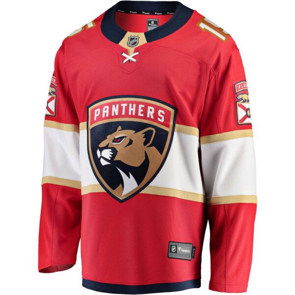 Men’s Florida Panthers Anton Lundell Fanatics Branded Red Home Breakaway Player Jersey