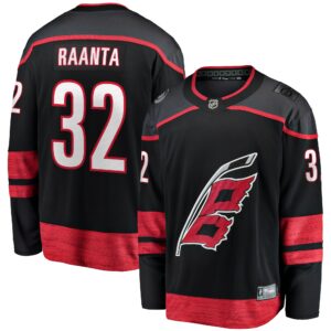 Men's Carolina Hurricanes Antti Raanta Fanatics Branded Black Home Breakaway Player Jersey