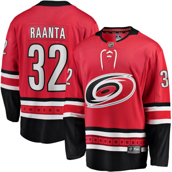 Men’s Carolina Hurricanes Antti Raanta Fanatics Branded Red Alternate Breakaway Player Jersey