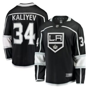 Men's Los Angeles Kings Arthur Kaliyev Fanatics Branded Black Home Breakaway Player Jersey