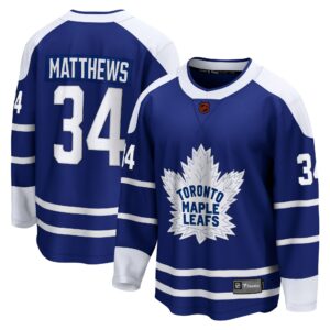 Men's Toronto Maple Leafs Auston Matthews Fanatics Branded Royal Special Edition 2.0 Breakaway Player Jersey