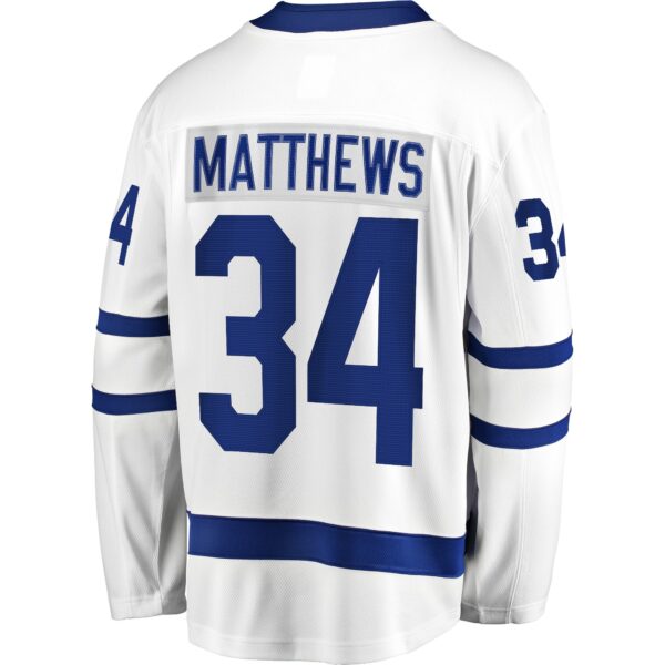 Men’s Toronto Maple Leafs Auston Matthews Fanatics Branded White Away Premier Breakaway Player Jersey