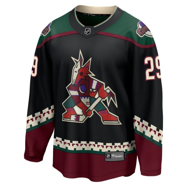 Men’s Arizona Coyotes Barrett Hayton Fanatics Branded Black Home Breakaway Player Jersey