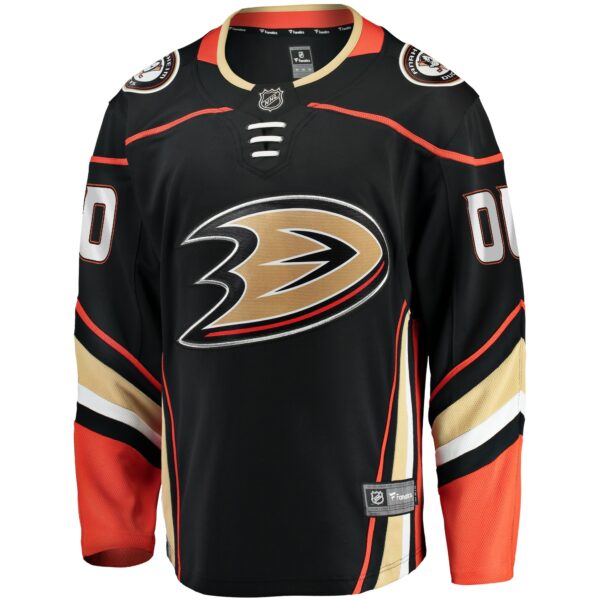 Men’s Anaheim Ducks Fanatics Branded Black Home Breakaway Custom Jersey