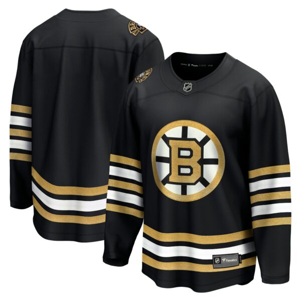 Men’s Boston Bruins  Fanatics Branded Black 100th Anniversary Premier Breakaway Jersey