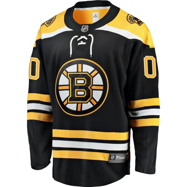 Men’s Boston Bruins Fanatics Branded Black Home Breakaway Custom Jersey