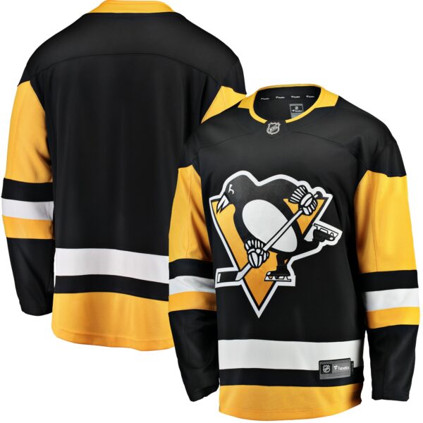 Men’s Pittsburgh Penguins Fanatics Branded Black Breakaway Home Jersey