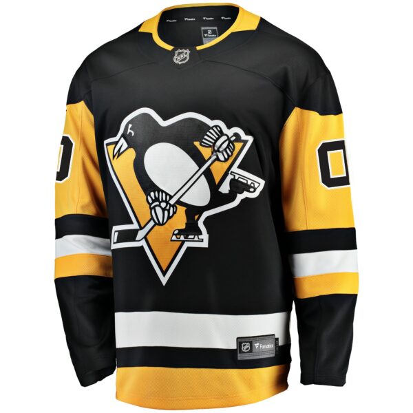 Men’s Pittsburgh Penguins Fanatics Branded Black Home Breakaway Custom Jersey