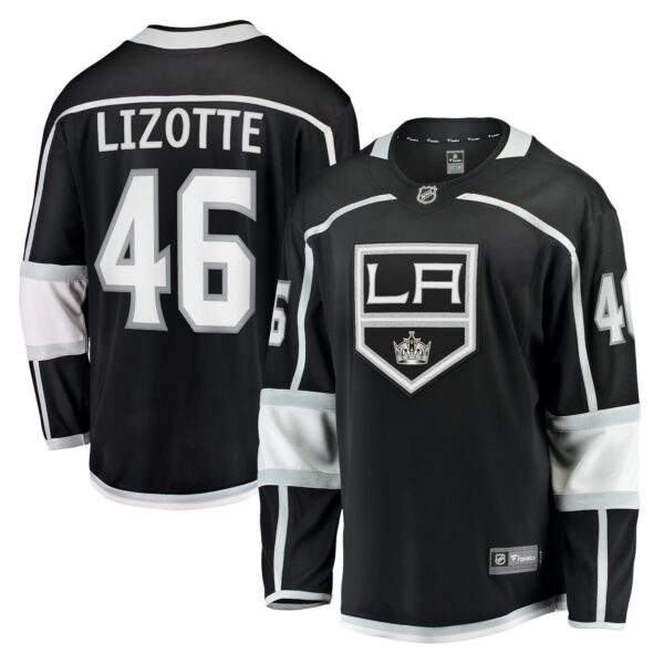 Men’s Los Angeles Kings Blake Lizotte Fanatics Branded Black Home Breakaway Player Jersey