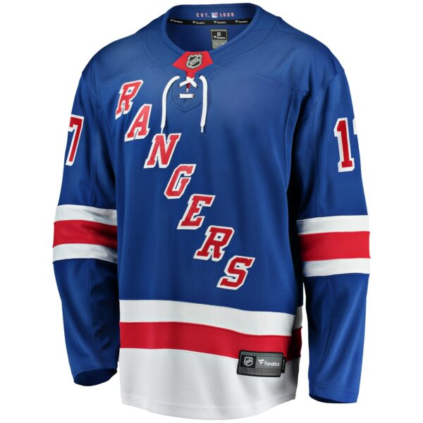 Men’s New York Rangers Blake Wheeler Fanatics Branded Blue Home Breakaway Player Jersey