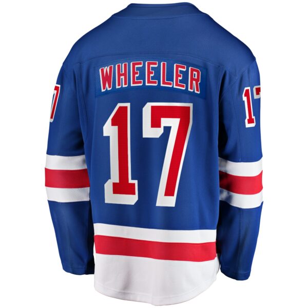 Men’s New York Rangers Blake Wheeler Fanatics Branded Blue Home Breakaway Player Jersey