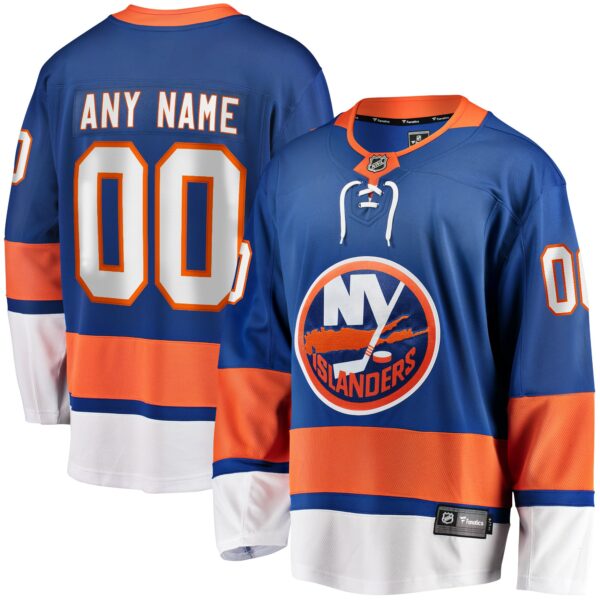 Men’s New York Islanders Fanatics Branded Blue Home Breakaway Custom Jersey