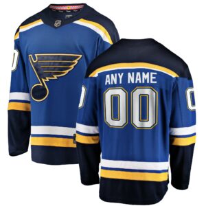 Men's St. Louis Blues Fanatics Branded Blue Home Breakaway Custom Jersey