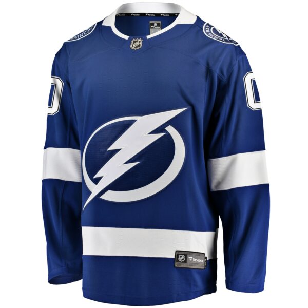 Men’s Tampa Bay Lightning Fanatics Branded Blue Home Breakaway Custom Jersey