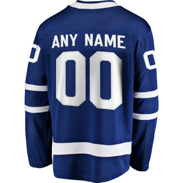 Men’s Toronto Maple Leafs Fanatics Branded Blue Home Breakaway Custom Jersey