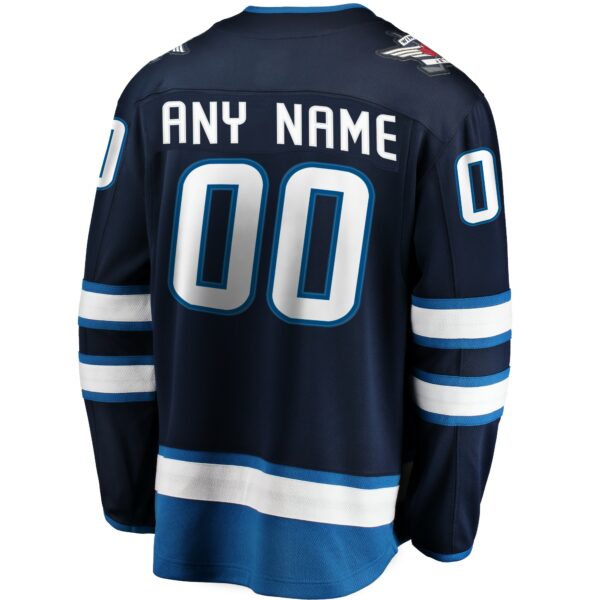 Men’s Winnipeg Jets Fanatics Branded Blue Home Breakaway Custom Jersey