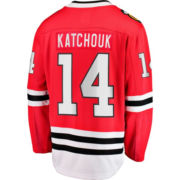 Men’s Chicago Blackhawks Boris Katchouk Fanatics Branded Red Home Breakaway Jersey