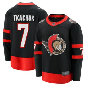 Men's Ottawa Senators Brady Tkachuk Fanatics Branded Black Alternate Premier Breakaway Player Jersey