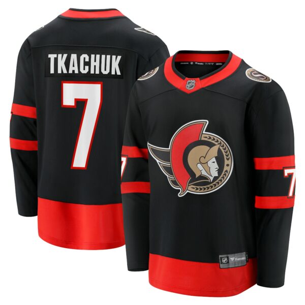 Men’s Ottawa Senators Brady Tkachuk Fanatics Branded Black Alternate Premier Breakaway Player Jersey