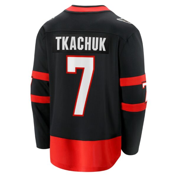 Men’s Ottawa Senators Brady Tkachuk Fanatics Branded Black Home Breakaway Jersey