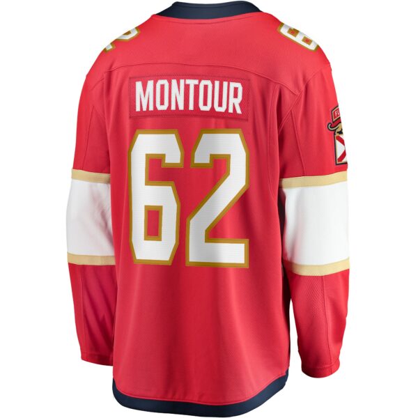 Men’s Florida Panthers Brandon Montour Fanatics Branded Red Home Breakaway Player Jersey