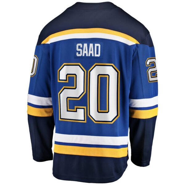 Men’s St. Louis Blues Brandon Saad Fanatics Branded Blue Home Breakaway Player Jersey