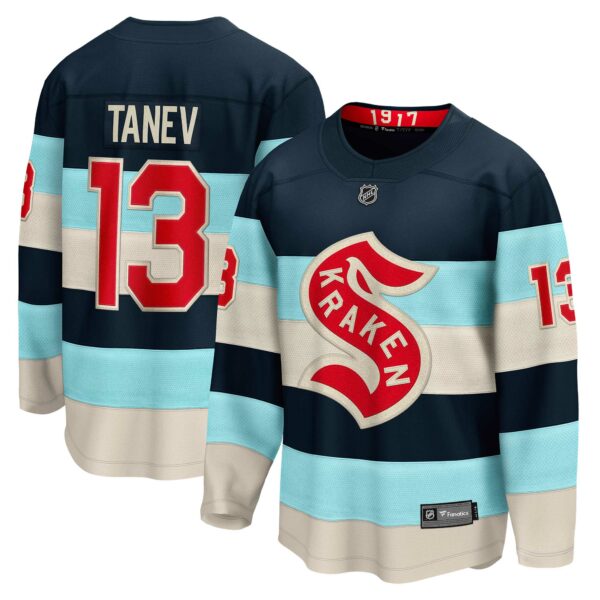 Men’s Seattle Kraken Brandon Tanev Fanatics Branded Deep Sea Blue 2024 NHL Winter Classic Breakaway Player Jersey