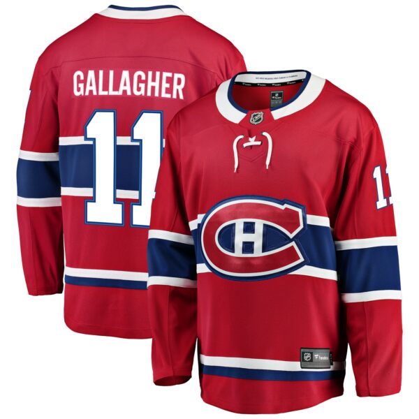 Men’s Montreal Canadiens Brendan Gallagher Fanatics Branded Red Breakaway Player Jersey