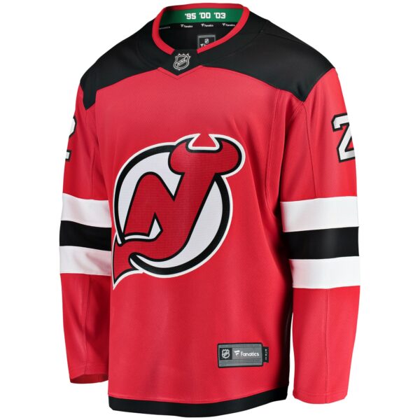 Men’s New Jersey Devils Brendan Smith Fanatics Branded Red Home Breakaway Player Jersey