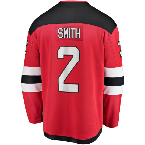 Men’s New Jersey Devils Brendan Smith Fanatics Branded Red Home Breakaway Player Jersey